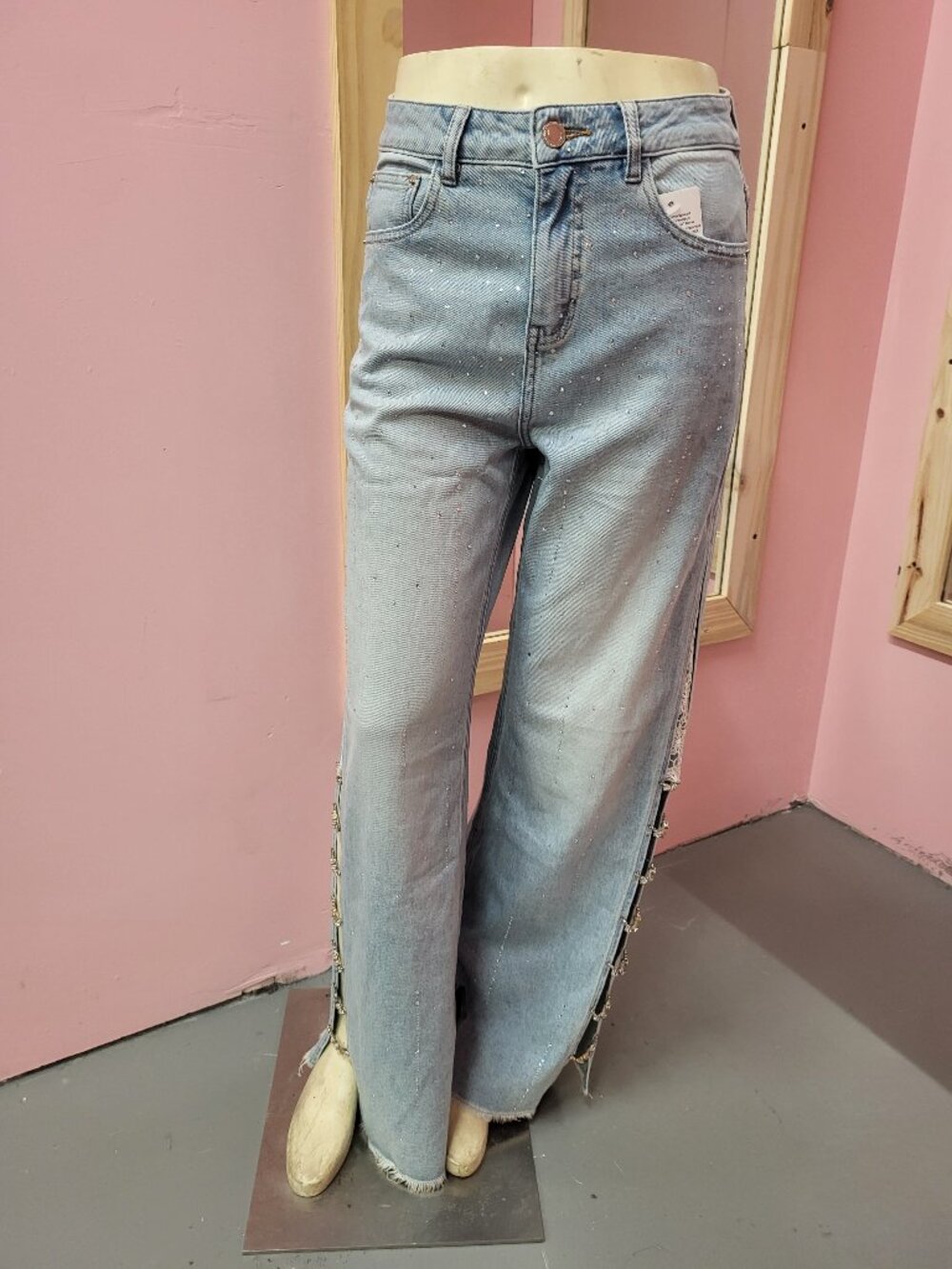 Wide Split Leg Jeans (NWT)